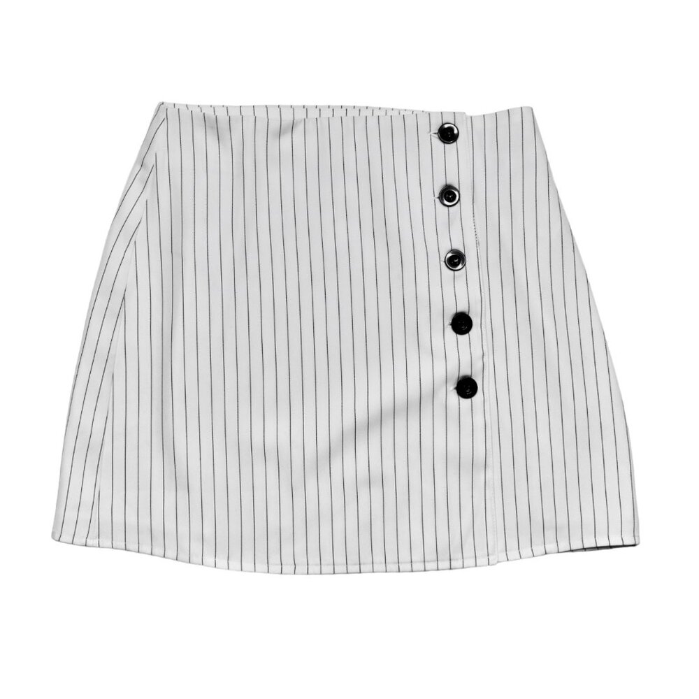 Forever 21 Striped Mini Skirt in Black & White, size Small